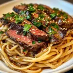 Garlic Butter Steak Lightning Noodles