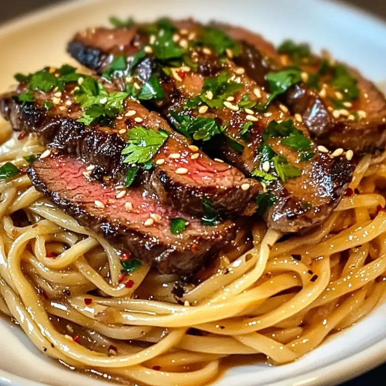 Garlic Butter Steak Lightning Noodles