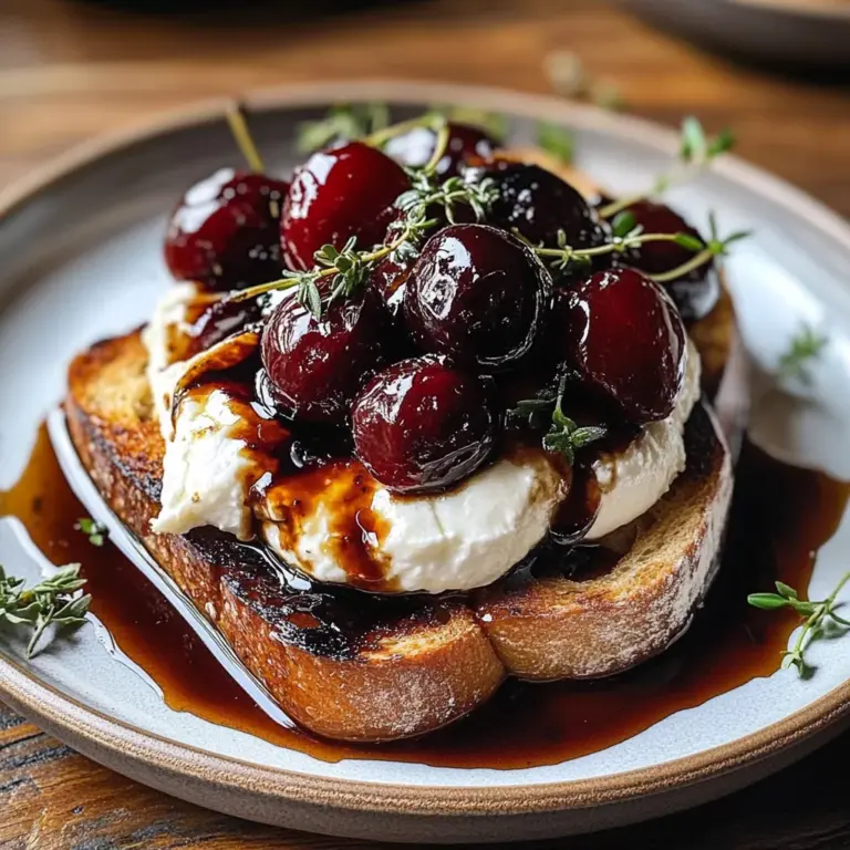 Roasted Cherry & Burrata Dream Toast
