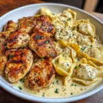 Velvety Cajun Chicken Tortellini with Three-Cheese Sauce