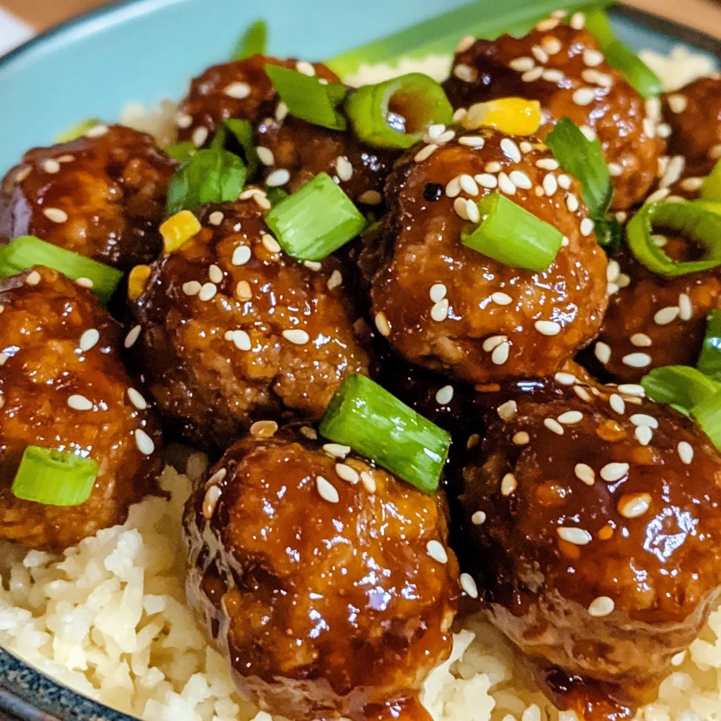 Asian Glazed Meatballs