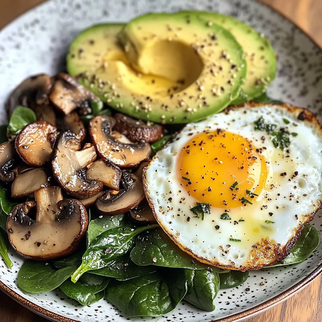 Creamy Avocado Breakfast Plate