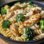 Creamy Garlic Chicken Alfredo with Broccoli