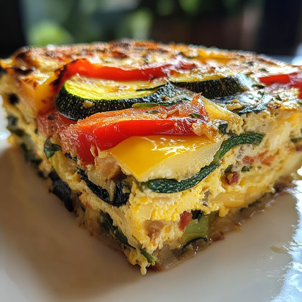 Garden Veggie Frittata: A 150-Calorie Delight