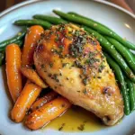 Herb Roasted Chicken with Garlic Green Beans & Glazed Carrots