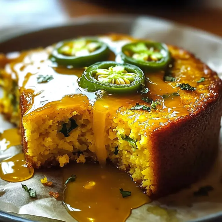 Jalapeño Cornbread with Lime Honey Glaze
