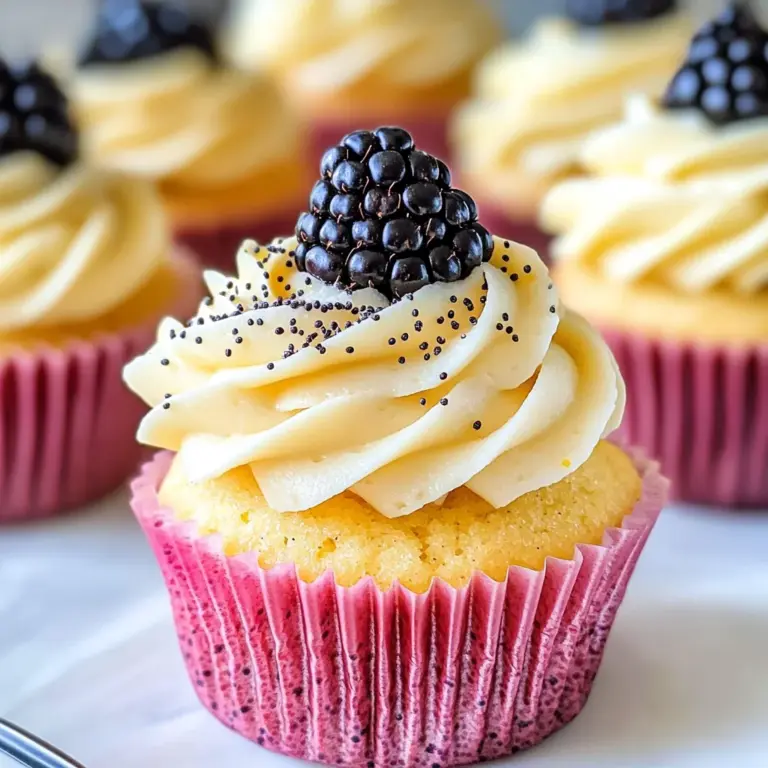Lemon Poppy Seed Cupcakes