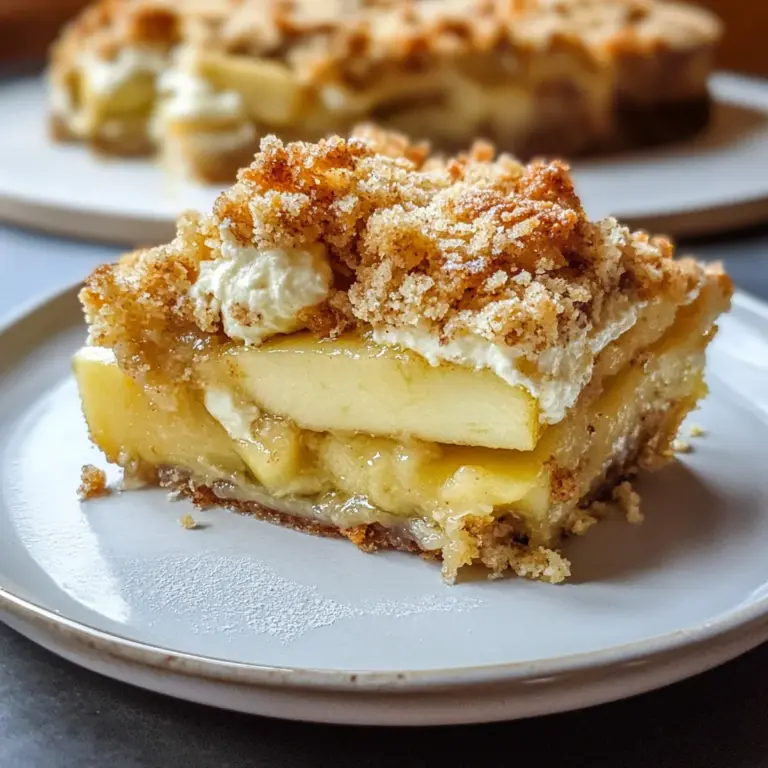 Mascarpone Apple Crumble Torta