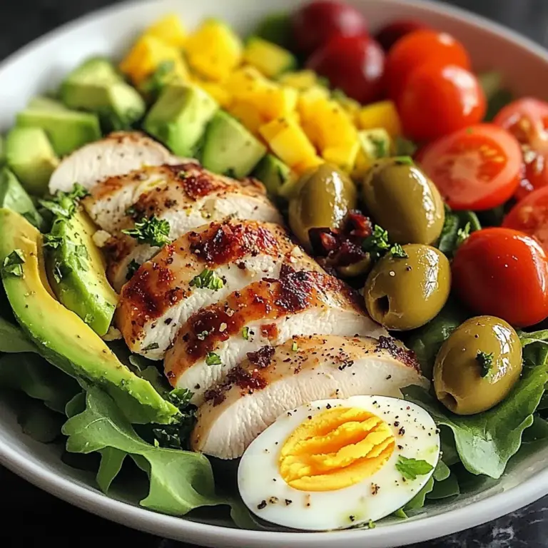 Mediterranean Chicken & Egg Power Salad