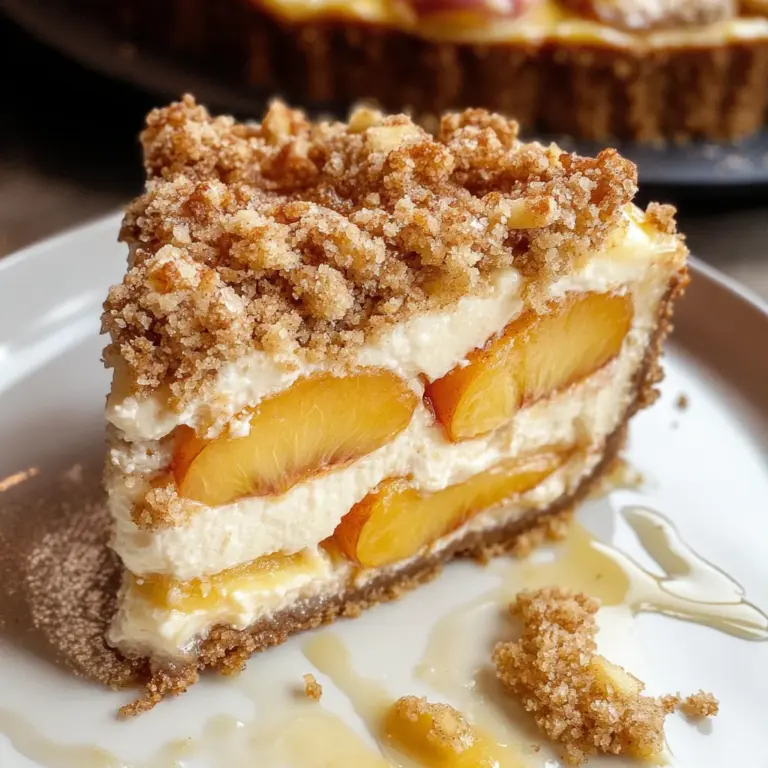 Peach Crumble Cheesecake