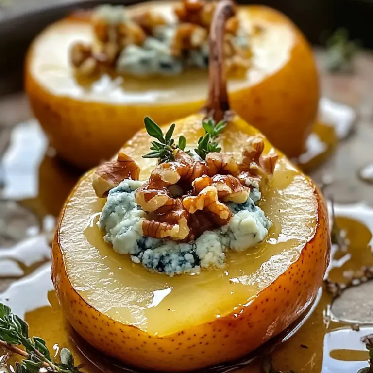 Peras Asadas con Queso Azul – Aperitivo Fácil y Elegante
