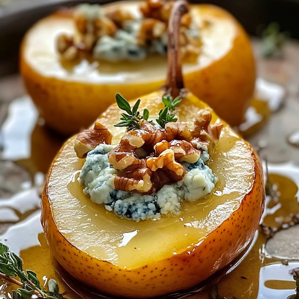 Peras Asadas con Queso Azul – Aperitivo Fácil y Elegante