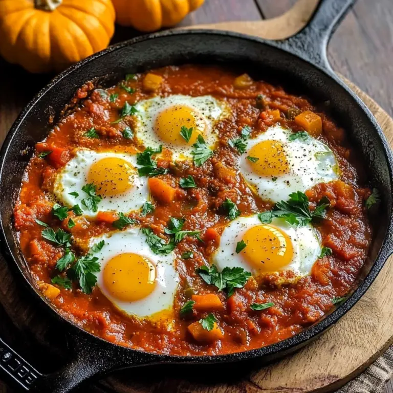 Pumpkin Shakshuka (Baked Eggs in Tomato Stew)