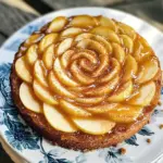 Salted Caramel Apple Rosette Cake Recipe