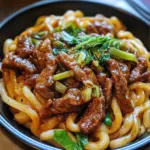 Simple Black Pepper Beef Udon