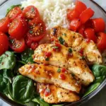 Spicy Honey Garlic Chicken Meal Prep Bowl