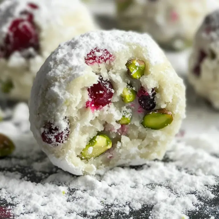 Cranberry Pistachio White Chocolate Truffles