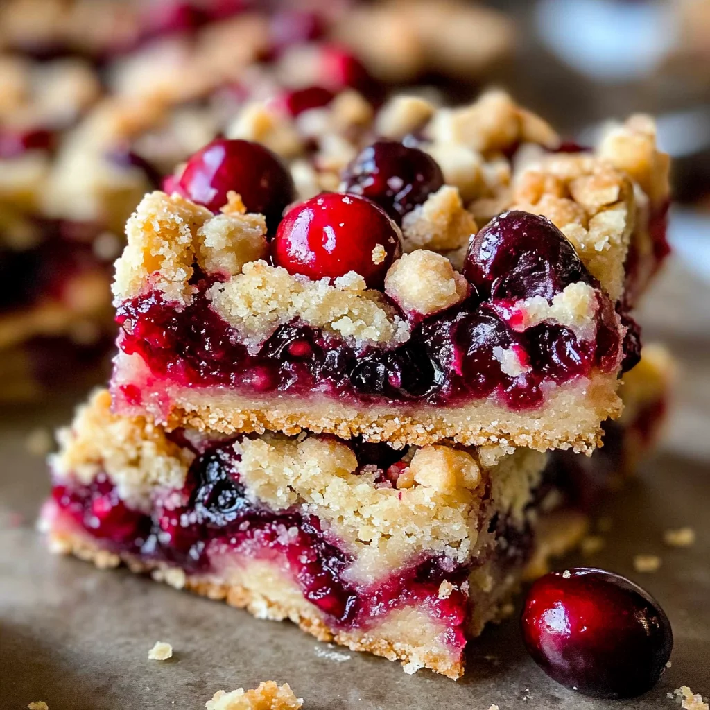 Cranberry Shortbread Bars