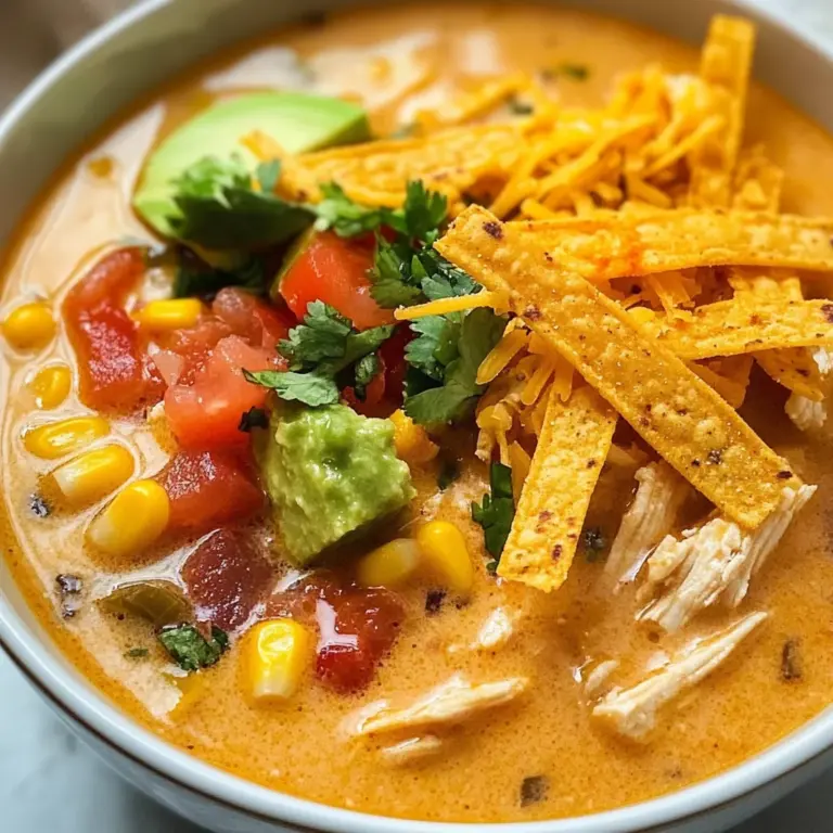 Creamy Chicken Tortilla Soup