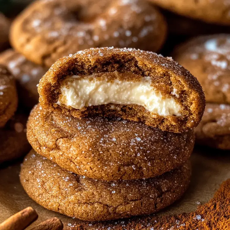 Gingerbread Cheesecake Cookies