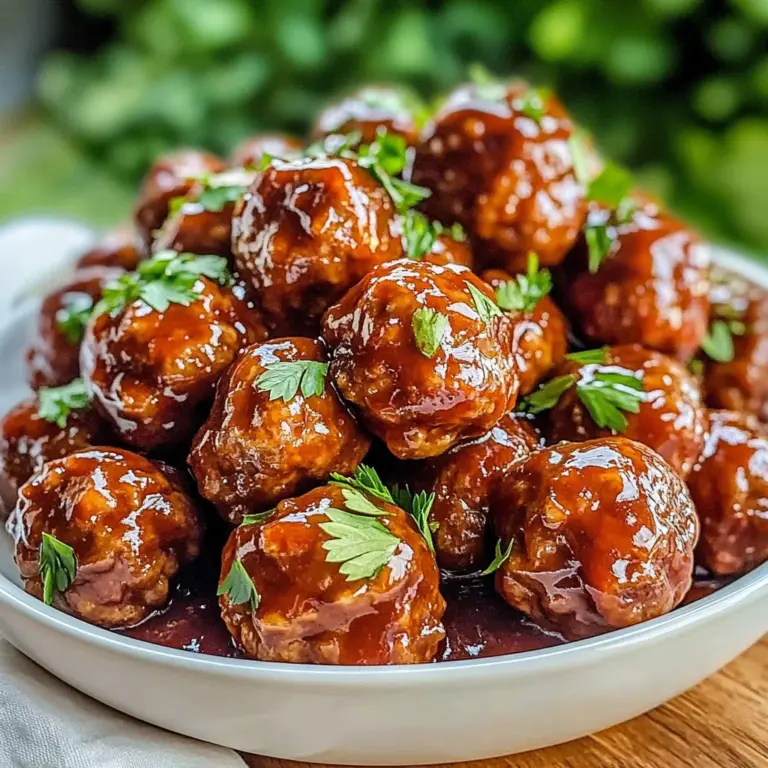 Honey BBQ Crockpot Meatballs