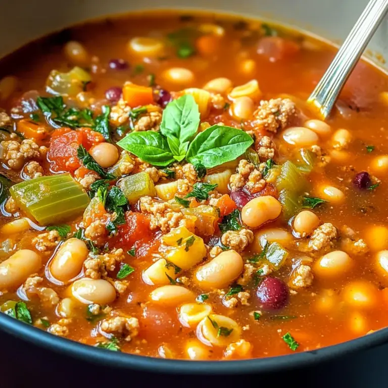 Italian Pasta Fagioli Soup