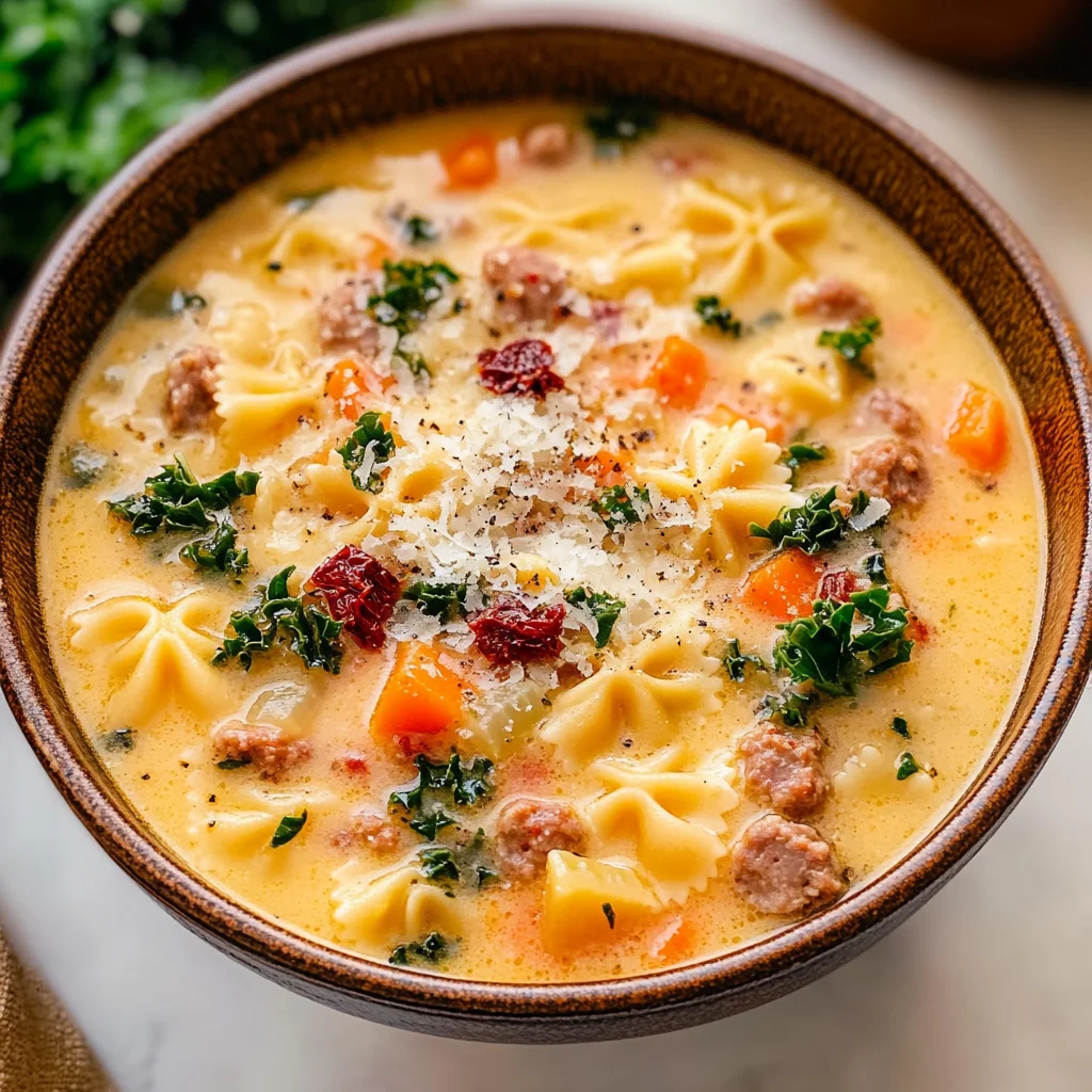 Italian Sausage Pasta Soup