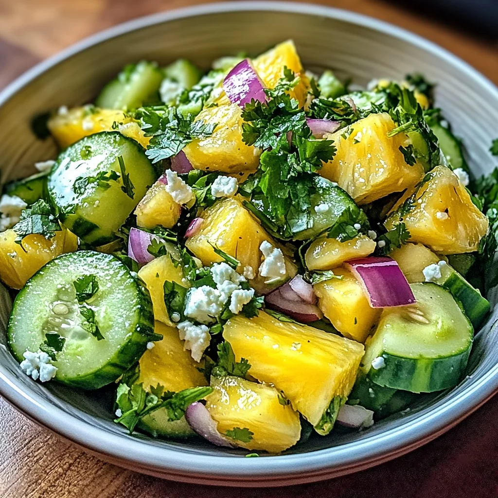 Pineapple Cucumber Salad