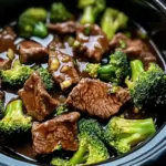 Savory Crock Pot Beef and Broccoli - Alrightwithme