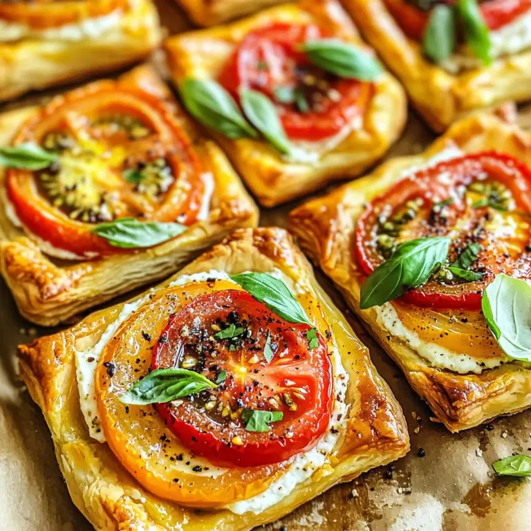 Tomato Tartlets with Puff Pastry