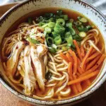 Aromatic Ginger Scallion Chicken Noodle Soup - Alrightwithme