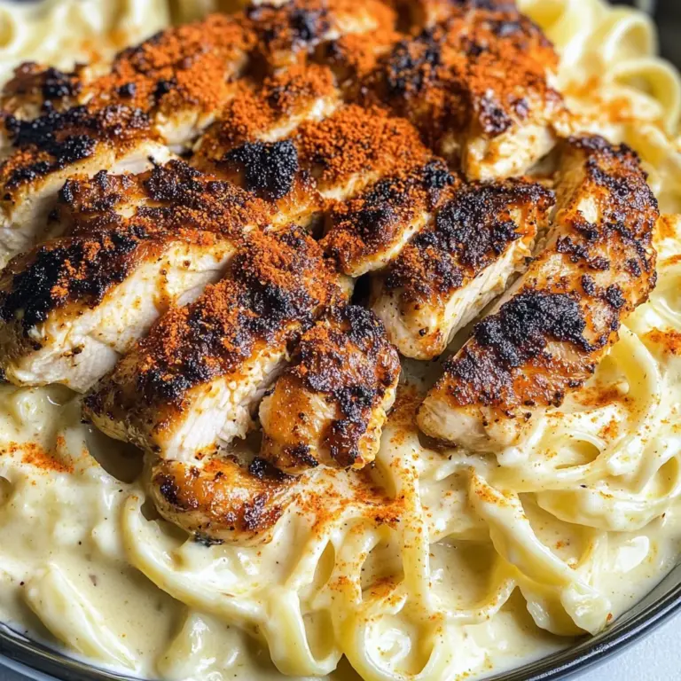 Blackened Cajun Chicken Alfredo