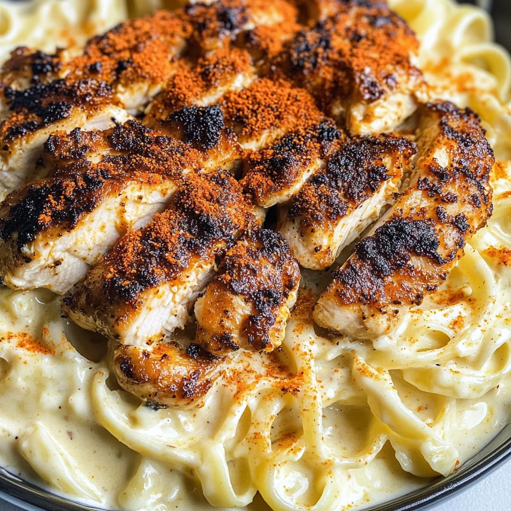 Blackened Cajun Chicken Alfredo