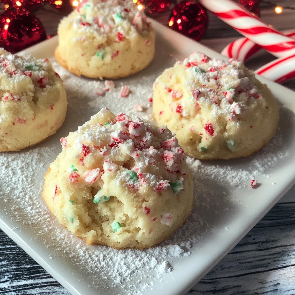 Candy Cane Whipped Shortbread Cookies | Easy and Delicious