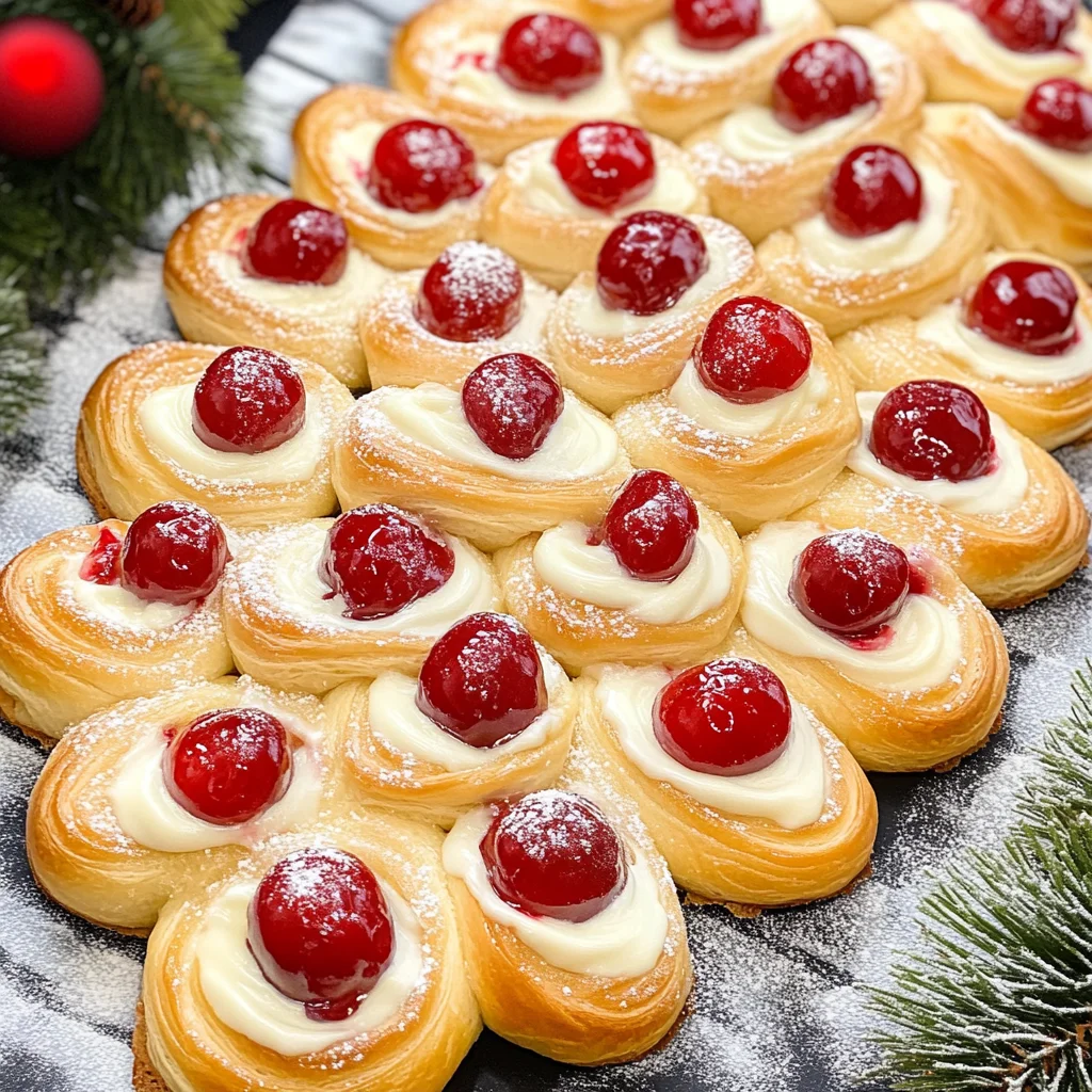 Christmas Tree Cream Cheese Danish