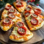 Christmas Tree Mini Pizzas