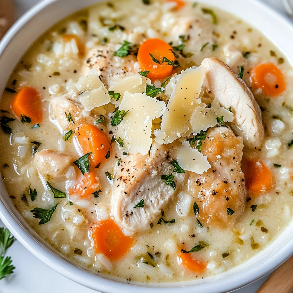 Creamy Chicken and Rice Soup