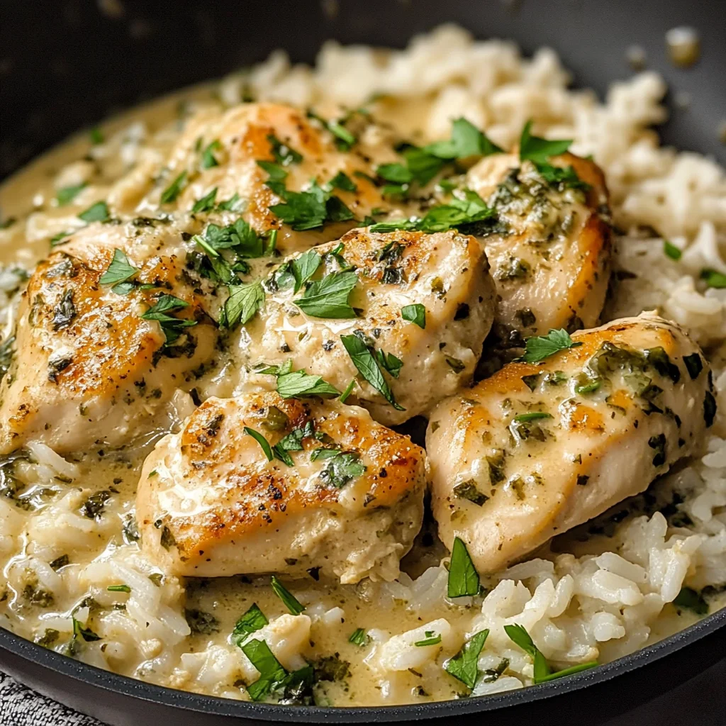 Creamy Herb Chicken & Basmati Rice – A Comforting, Flavor-Packed One ...