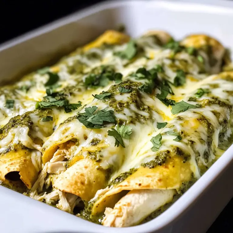 Creamy Poblano Chicken Enchiladas