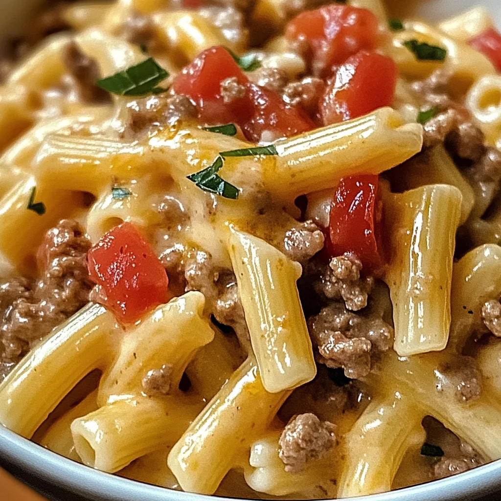 Creamy Rotel Pasta with Ground Beef for Cozy Weeknight Dinners