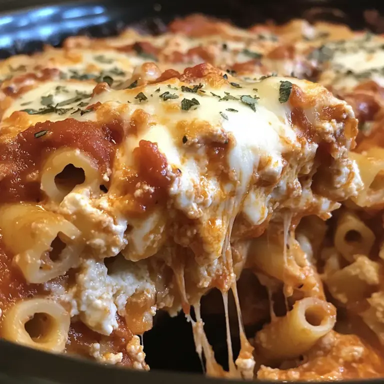 Crock Pot Baked Ziti