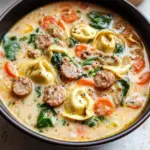 Crockpot Tortellini Soup with Sausage