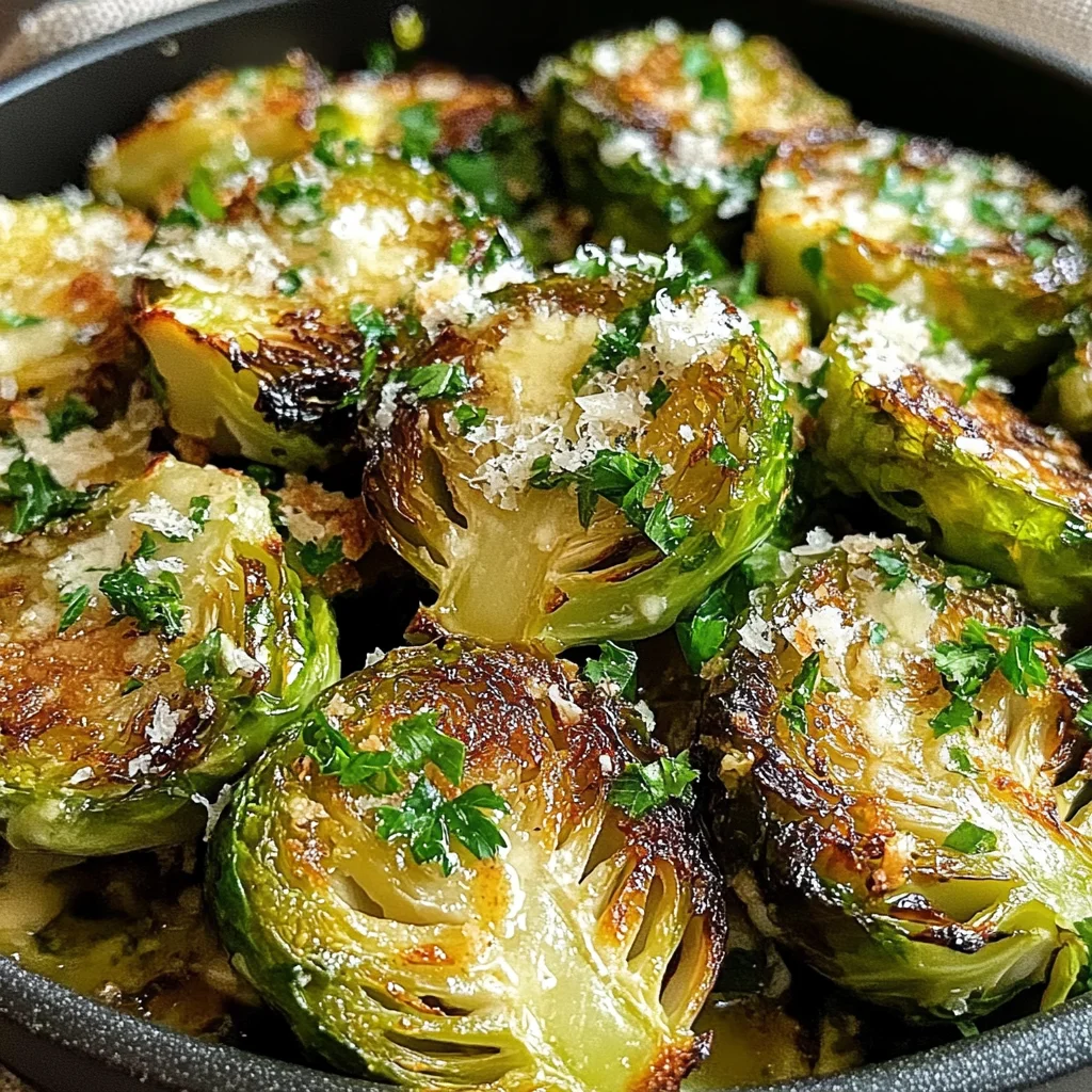 Delicious Garlic Butter Roasted Brussels Sprouts: A Flavorful Side Dish Recipe