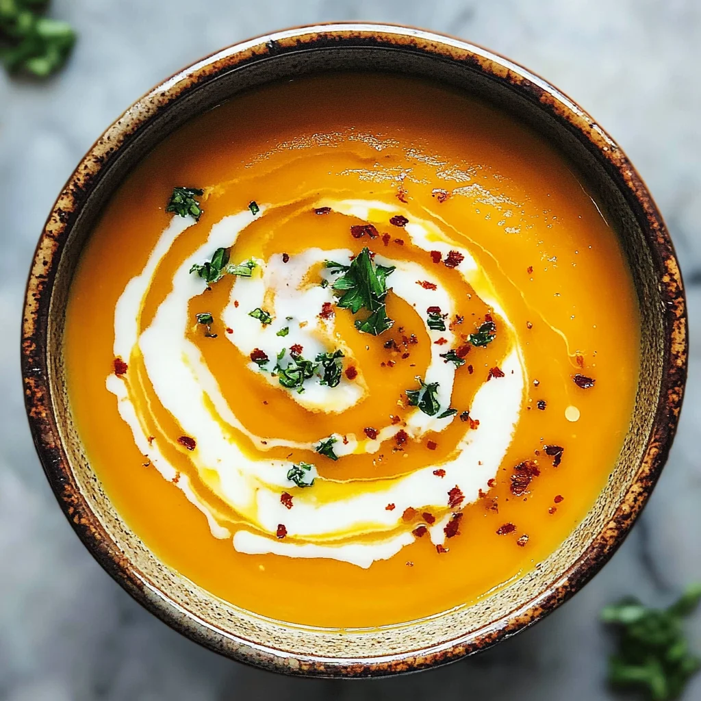 Easy Butternut Squash and Sweet Potato Soup