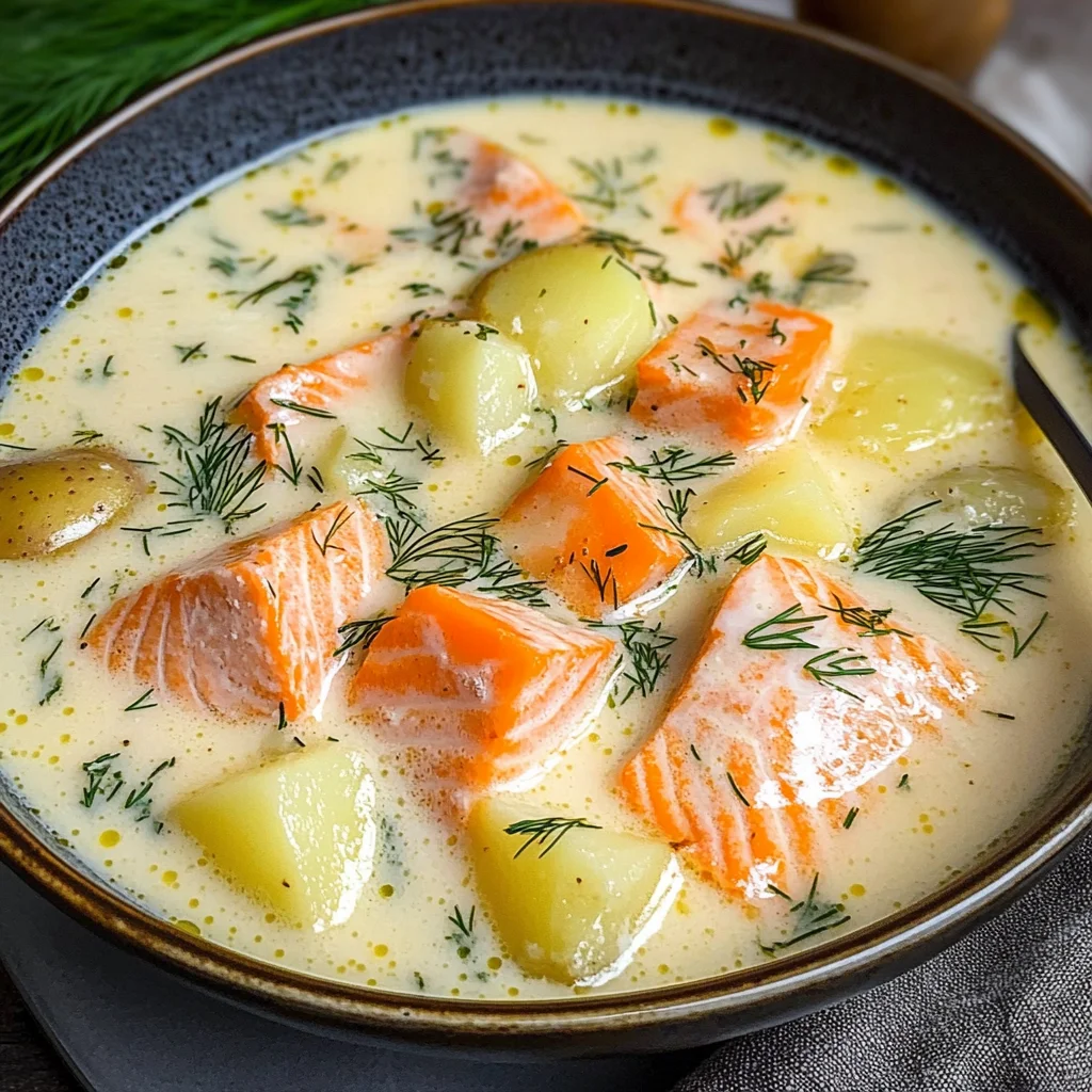 Finnish Salmon Soup (Lohikeitto)