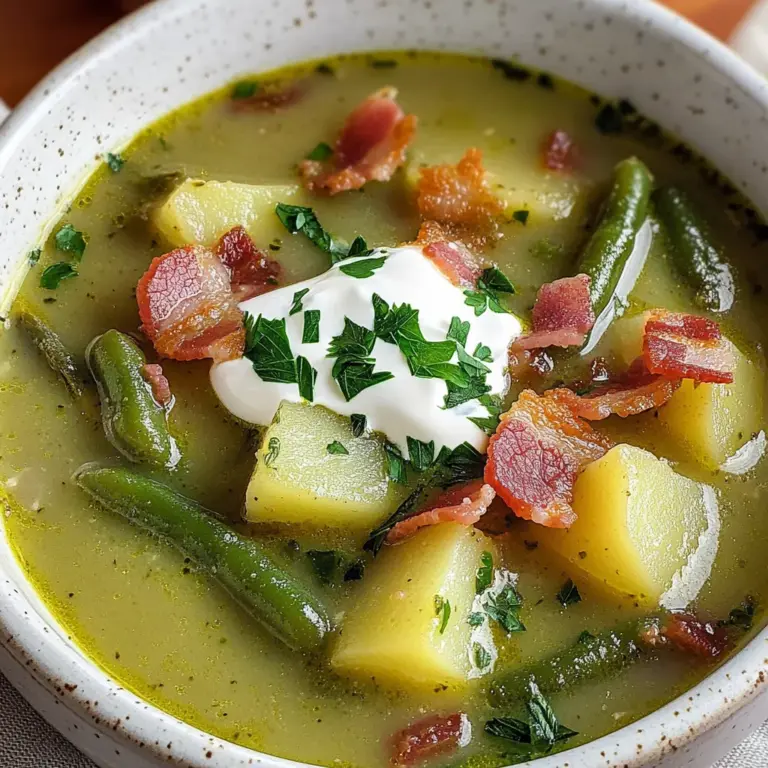 German Green Bean Soup Recipe (Grüne Bohnensuppe)