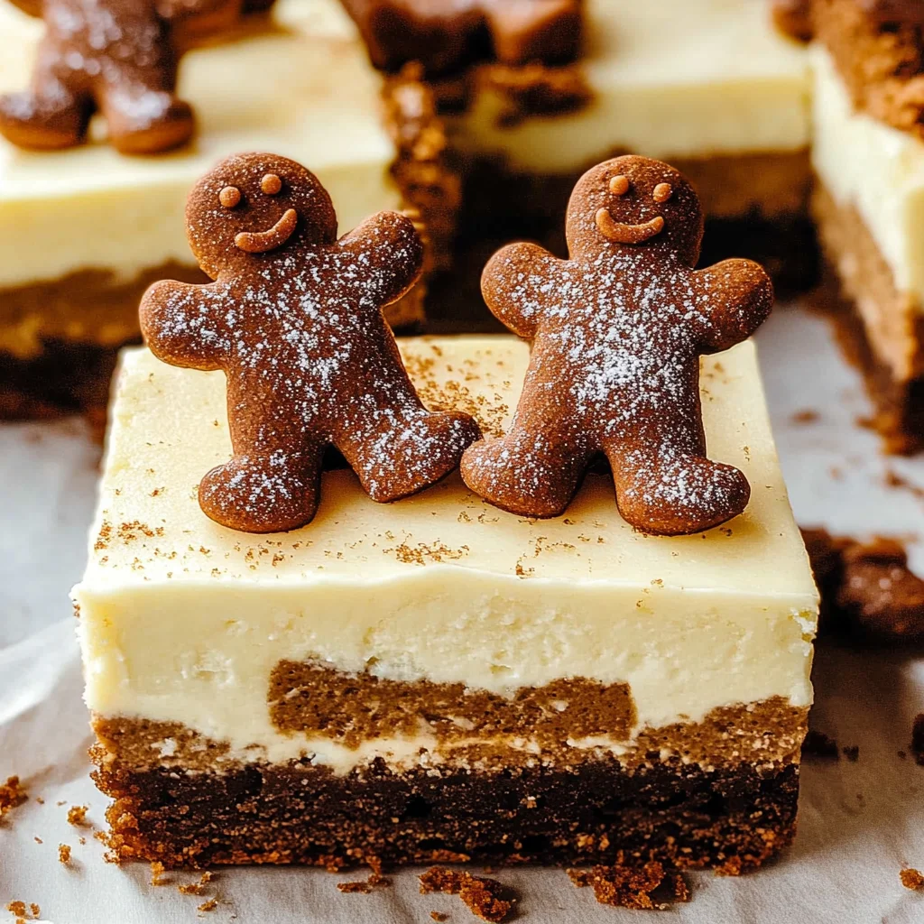 Gingerbread Cheesecake Bars