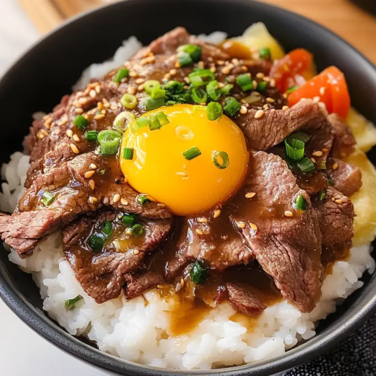 Gyudon (Japanese Beef Bowl)