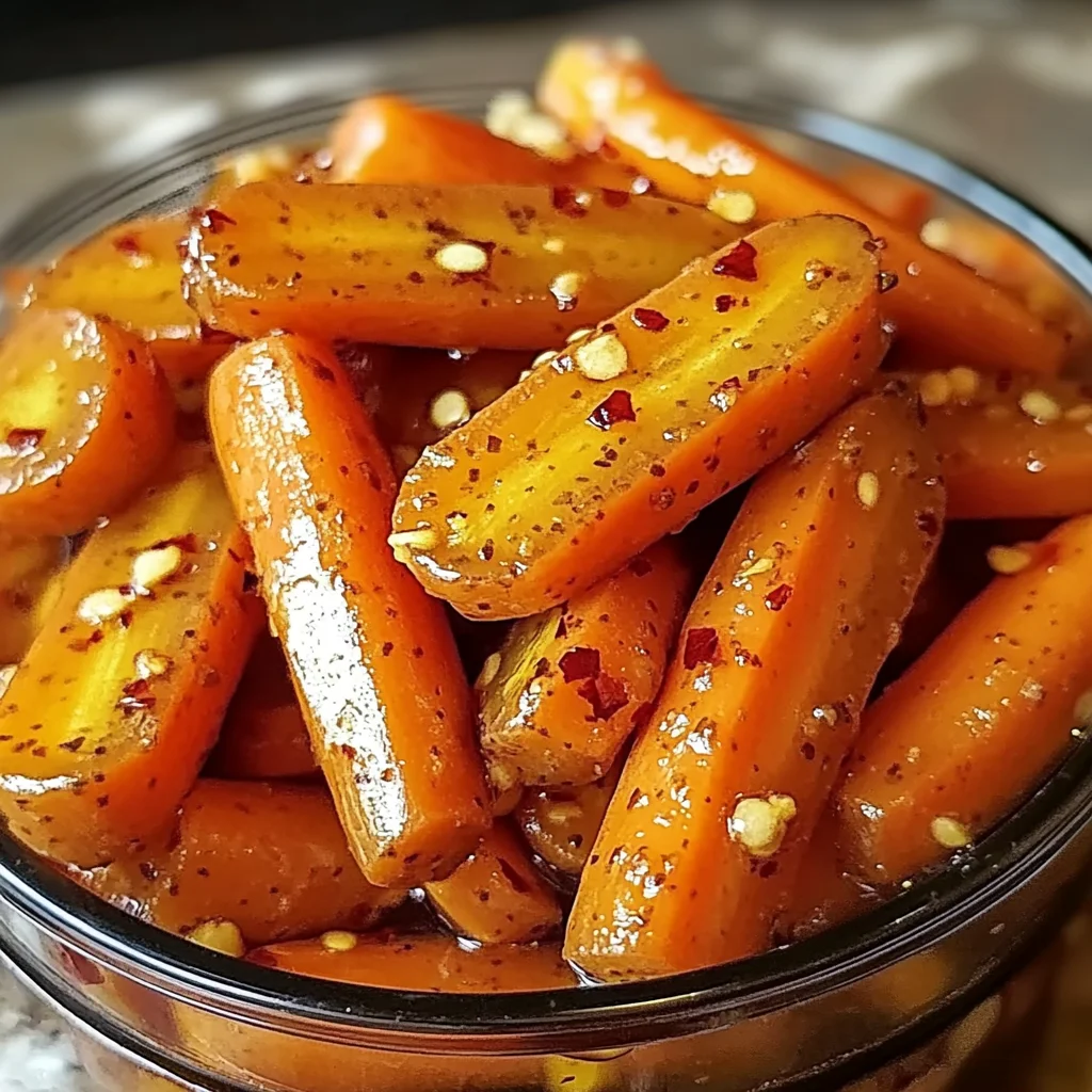 Hot Honey Pickled Carrots: A Sweet and Spicy Delight!
