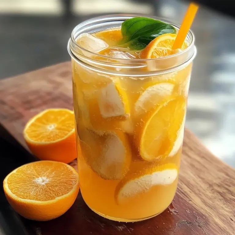 Iced Orange Ginger Green Tea